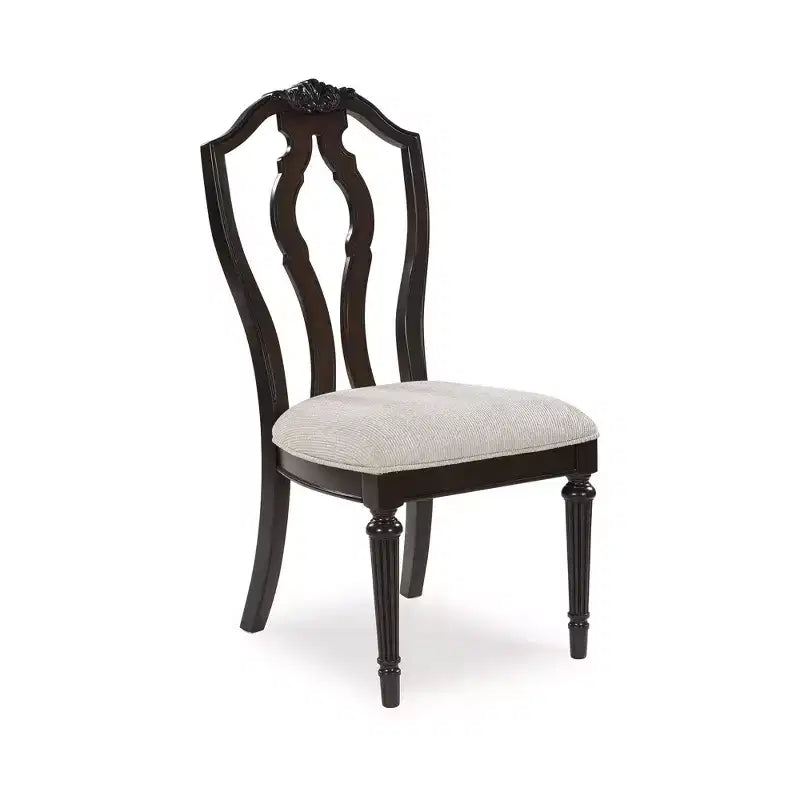 Signature Design by Ashley Lavinton Chaises de salle à manger traditionnelles rembourrées - Tan (Lot de 2)
