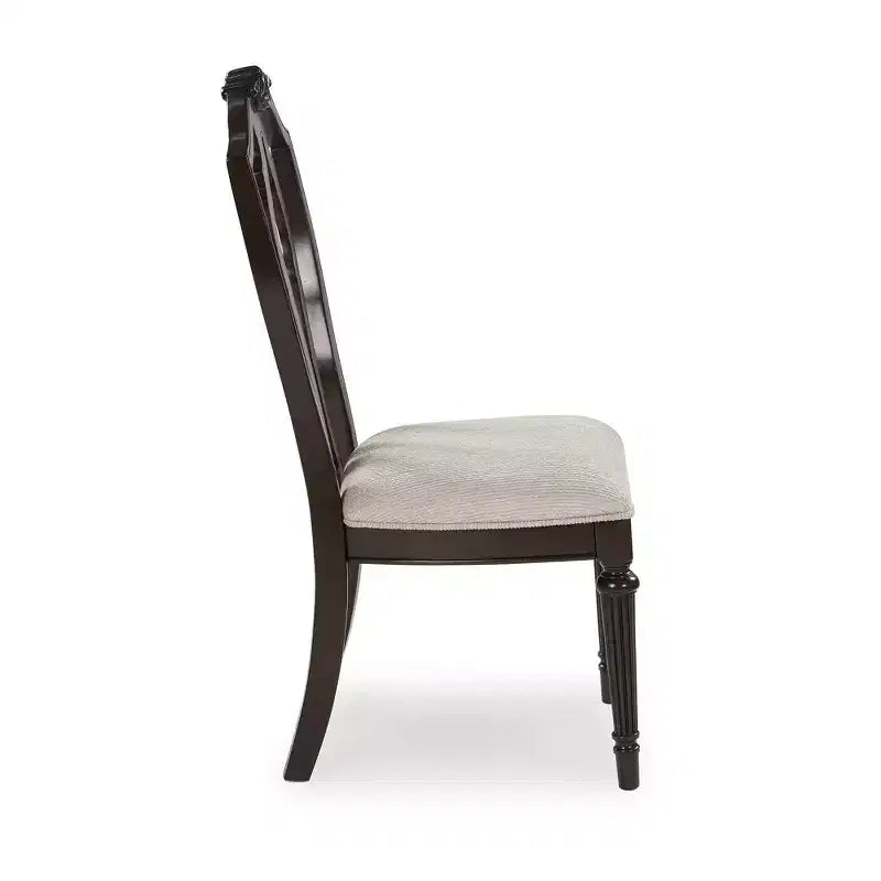 Signature Design by Ashley Lavinton Chaises de salle à manger traditionnelles rembourrées - Tan (Lot de 2)