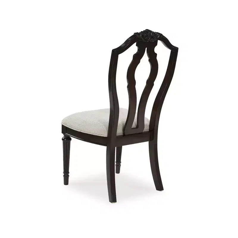 Signature Design by Ashley Lavinton Chaises de salle à manger traditionnelles rembourrées - Tan (Lot de 2)