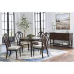Signature Design by Ashley Lavinton Chaises de salle à manger traditionnelles rembourrées - Tan (Lot de 2)