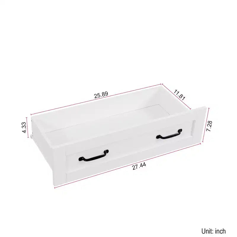 CLIHOME Commode de rangement latérale moderne à 6 tiroirs avec poignée en métal, Organisateur de rangement avec commode en bois