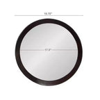 20x1.5Transitional Decor Style Mango Wood Wall Mirror Wall Decor with Frame of Solid Mango Wood for Bathroom