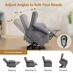 Bestier Fauteuils Inclinables Massants pour Personnes Âgées, Fauteuil Inclinable Releveur Électrique avec Chaleur et Vibration pour Salon