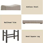 Christopher Knight Home Sinclair – Ensemble de salle à manger rectangulaire 7 pièces en bois de 60 po avec 6 chaises rembourrées