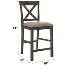 Christopher Knight Home Sinclair – Ensemble de salle à manger rectangulaire 7 pièces en bois de 60 po avec 6 chaises rembourrées