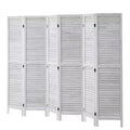 VEVOR Wood Room Divider, 6 Panel Wood Folding Privacy Screen, 66.9 Inches Tall Indoor Louvered Wooden Partition, Portable Decoration Screen