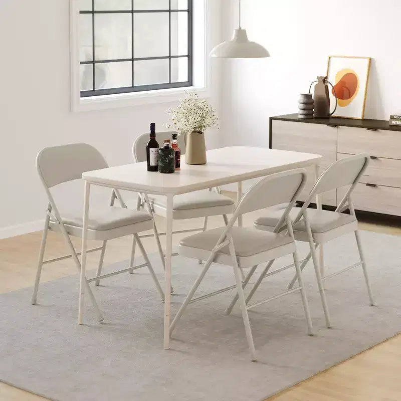 Whizmax Lot de 2 chaises pliantes avec coussin rembourré et dossier, chaises en métal avec coussin confortable pour la maison et le bureau, pour événements intérieurs et extérieurs