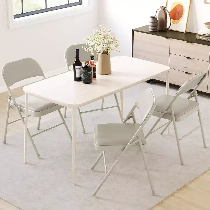 Whizmax Lot de 2 chaises pliantes avec coussin rembourré et dossier, chaises en métal avec coussin confortable pour la maison et le bureau, pour événements intérieurs et extérieurs