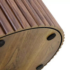 Vatros Table basse ronde moderne avec rangement Petite table basse en bois
