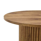 Vatros Table basse ronde moderne avec rangement Petite table basse en bois