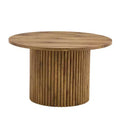 Vatros Table basse ronde moderne avec rangement Petite table basse en bois