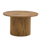 Vatros Table basse ronde moderne avec rangement Petite table basse en bois