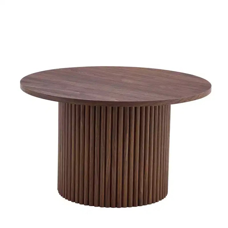 Vatros Table basse ronde moderne avec rangement Petite table basse en bois
