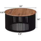 Christopher Knight Home Zanvia – Ensemble de 2 tables basses et d'appoint en bois d'acacia avec base à lattes