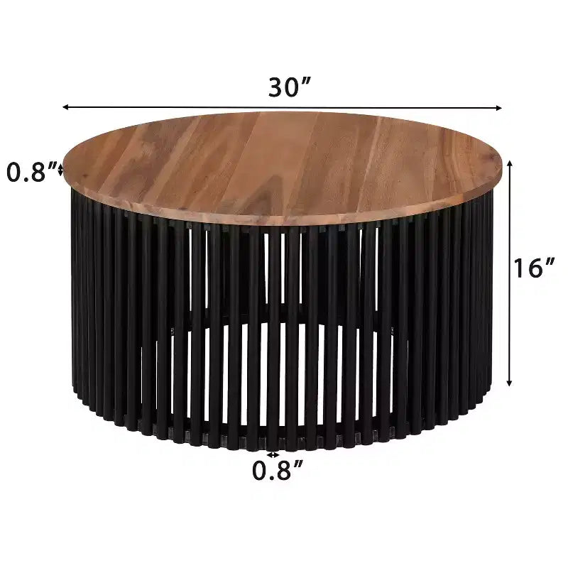Christopher Knight Home Zanvia – Ensemble de 2 tables basses et d'appoint en bois d'acacia avec base à lattes