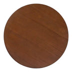 Table d'appoint ronde Orvian moderne en hévéa creux et rotin Christopher Knight Home