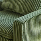 Accoudoir modulaire en velours côtelé Belffin – Accessoire de canapé sans outils avec housse amovible et lavable