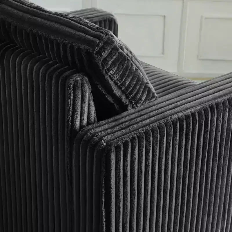 Accoudoir modulaire en velours côtelé Belffin – Accessoire de canapé sans outils avec housse amovible et lavable