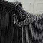 Accoudoir modulaire en velours côtelé Belffin – Accessoire de canapé sans outils avec housse amovible et lavable