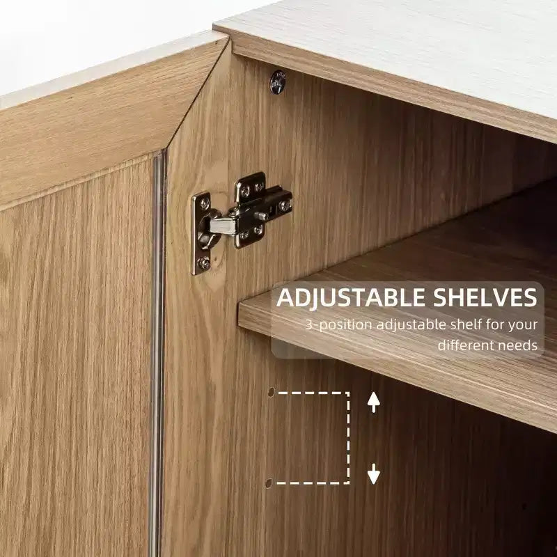 Combinaison de rangement pour armoire vitrée simple avec étagères à 6 niveaux