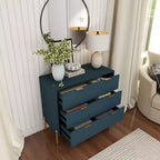 CLIHOME Commode standard 3 tiroirs Tiroirs de rangement décoratifs