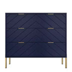CLIHOME Commode standard 3 tiroirs Tiroirs de rangement décoratifs
