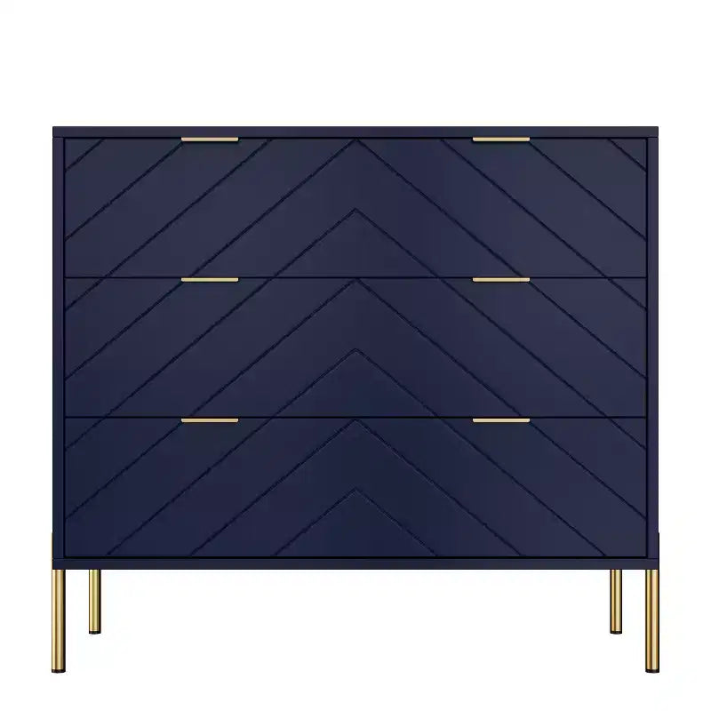 CLIHOME Commode standard 3 tiroirs Tiroirs de rangement décoratifs