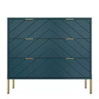 CLIHOME Commode standard 3 tiroirs Tiroirs de rangement décoratifs