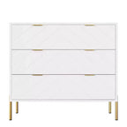 CLIHOME Commode standard 3 tiroirs Tiroirs de rangement décoratifs