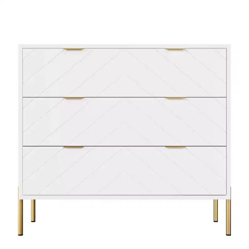 CLIHOME Commode standard 3 tiroirs Tiroirs de rangement décoratifs