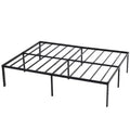 Karl Home Black Metal Frame Platform Bed Queen Size 18inch Height