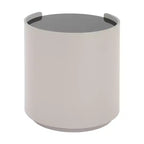 Table d'appoint ronde moderne Christopher Knight Home Ariday avec plateau en verre trempé et deux tiroirs