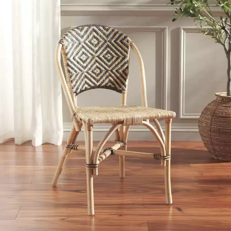 Chaise de salle à manger Callidora - DCH6509 - Naturel/Noir - Safavieh
