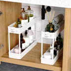 ACOINEL Chariot de Rangement Mince 4 Niveaux, Organisateur de Salle de Bain, Unité d'Étagères Mobiles, Chariot de Service Tour de Rangement pour Cuisine, Buanderie, Espaces Étroits