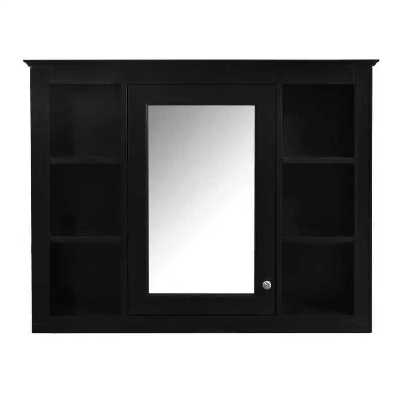 Meuble de rangement haut de salle de bain Chic Crate – Meuble autoportant avec 2 tiroirs de tailles différentes et une étagère réglable | Finition peinte en MDF | Blanc
