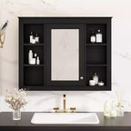 Meuble de rangement haut de salle de bain Chic Crate – Meuble autoportant avec 2 tiroirs de tailles différentes et une étagère réglable | Finition peinte en MDF | Blanc
