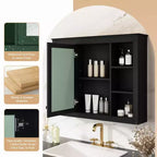 Meuble de rangement haut de salle de bain Chic Crate – Meuble autoportant avec 2 tiroirs de tailles différentes et une étagère réglable | Finition peinte en MDF | Blanc