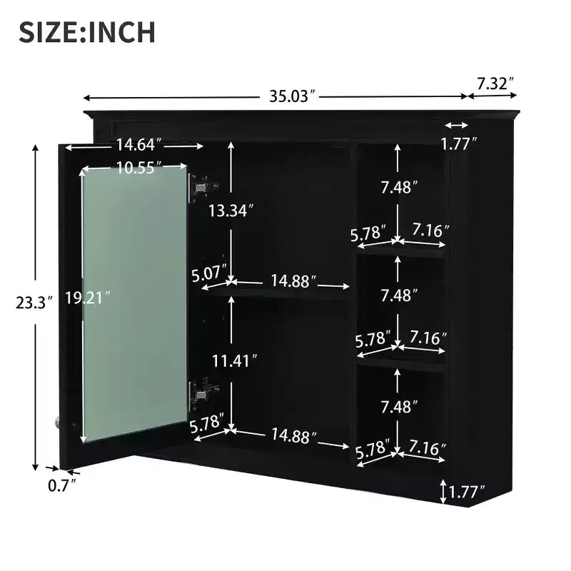 Meuble de rangement haut de salle de bain Chic Crate – Meuble autoportant avec 2 tiroirs de tailles différentes et une étagère réglable | Finition peinte en MDF | Blanc