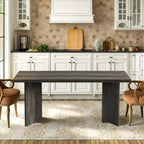MAYEERTY Table de salle à manger multifonctionnelle de 160 cm, bureau de direction, panneau E1 de 4 cm d'épaisseur