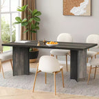 MAYEERTY Table de salle à manger multifonctionnelle de 160 cm, bureau de direction, panneau E1 de 4 cm d'épaisseur