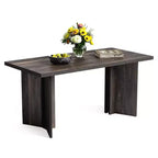MAYEERTY Table de salle à manger multifonctionnelle de 160 cm, bureau de direction, panneau E1 de 4 cm d'épaisseur