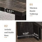 MAYEERTY Table de salle à manger multifonctionnelle de 160 cm, bureau de direction, panneau E1 de 4 cm d'épaisseur