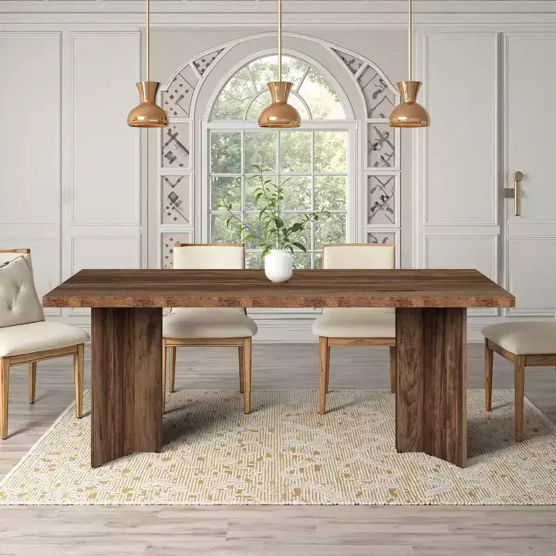 MAYEERTY Table de salle à manger multifonctionnelle de 160 cm, bureau de direction, panneau E1 de 4 cm d'épaisseur