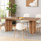 MAYEERTY Table de salle à manger multifonctionnelle de 160 cm, bureau de direction, panneau E1 de 4 cm d'épaisseur