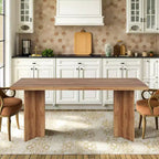 MAYEERTY Table de salle à manger multifonctionnelle de 160 cm, bureau de direction, panneau E1 de 4 cm d'épaisseur