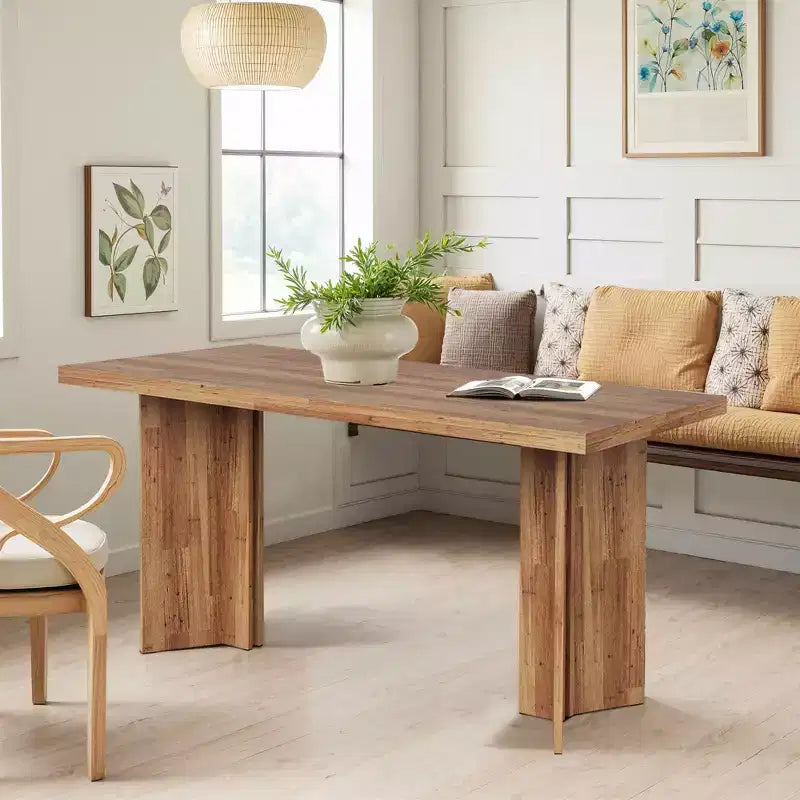 MAYEERTY Table de salle à manger multifonctionnelle de 160 cm, bureau de direction, panneau E1 de 4 cm d'épaisseur