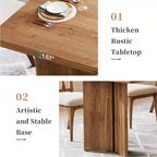 MAYEERTY Table de salle à manger multifonctionnelle de 160 cm, bureau de direction, panneau E1 de 4 cm d'épaisseur
