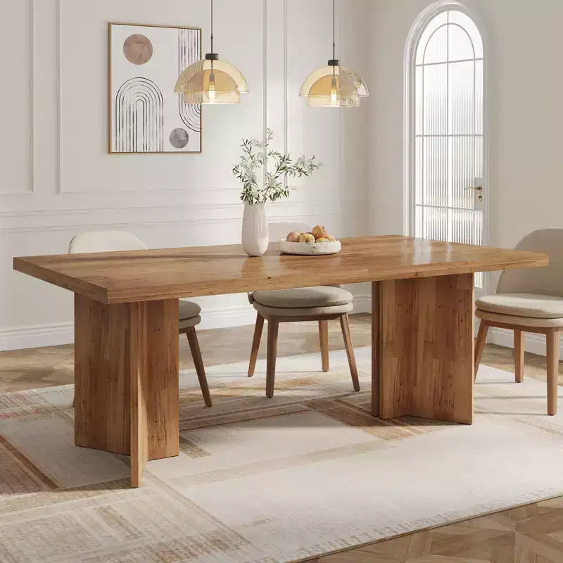 MAYEERTY Table de salle à manger multifonctionnelle de 160 cm, bureau de direction, panneau E1 de 4 cm d'épaisseur