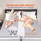 Pont de lit VEVOR, kit convertisseur de lit king-size, remplisseur d'espace pour lit king-size ajustable, connecteur de matelas, remplisseur d'espace de matelas