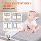 Pont de lit VEVOR, kit convertisseur de lit king-size, remplisseur d'espace pour lit king-size ajustable, connecteur de matelas, remplisseur d'espace de matelas